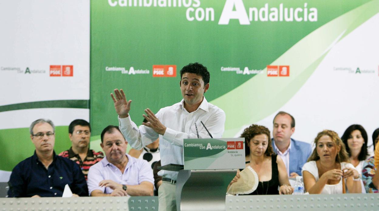 Rafael Velasco, durante un acto del PSOE de Andalucía en Córdoba