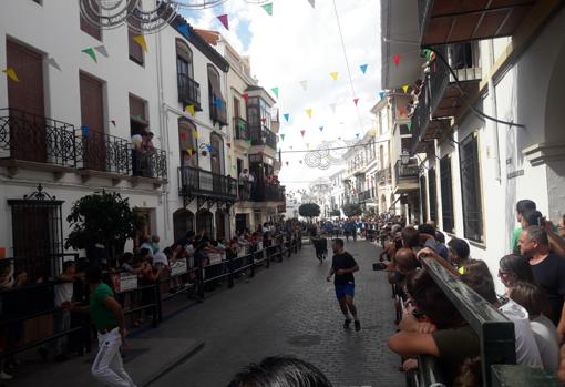 Aspecto que presentaban ayer las calles de la localidad