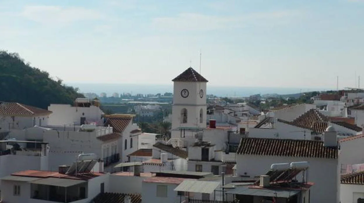 Vista del municipio de Algarrobo en Málaga
