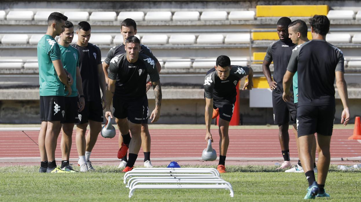 Piovaccari y Loureiro realizan un ejercicio en el Fontanar