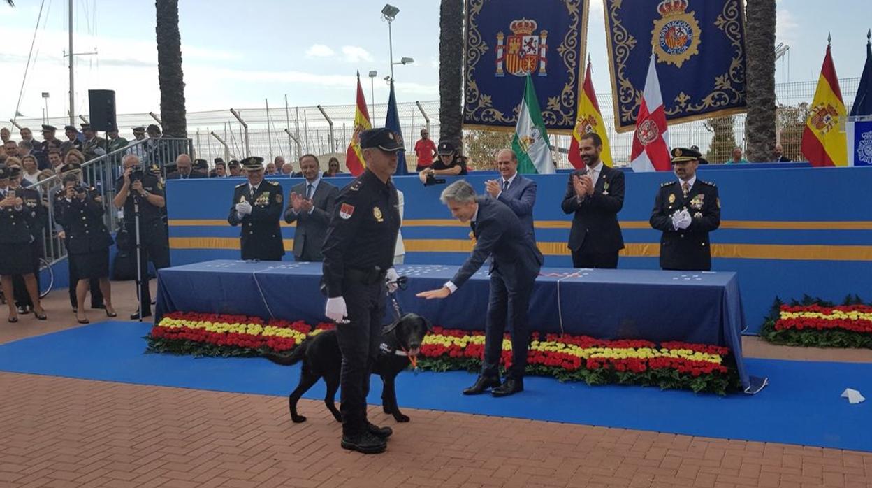 Acto de reconocimiento celebrado hoy en Almería con la presencia de Grande-Marlaska.