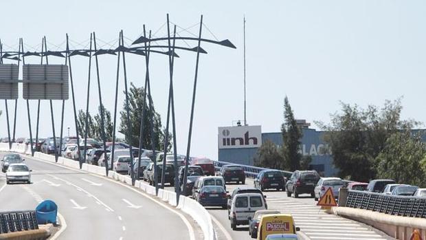 Comienzan las obras en el puente de Huelva