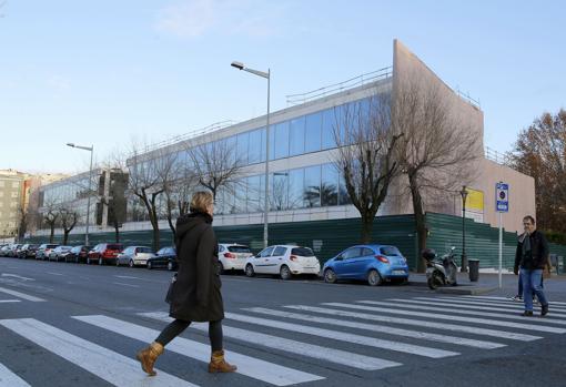 Edificio en obras de la Biblioteca Pública del Estado