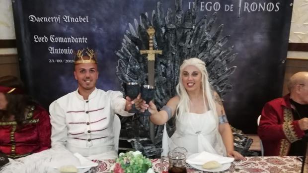 La boda de Juego de Tronos de Daeneris Anabel y el Lord Comandante Antonio en Jerez