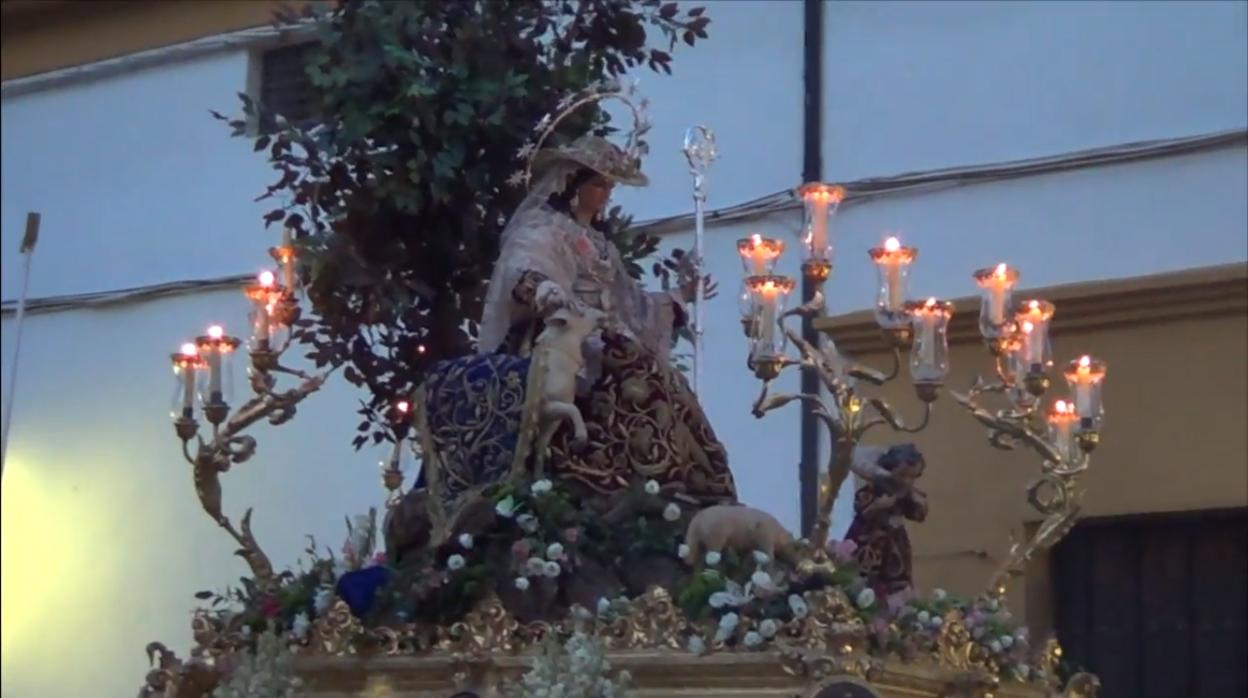 La Divina Pastora de Capuchinos, en su procesión del pasado domingo