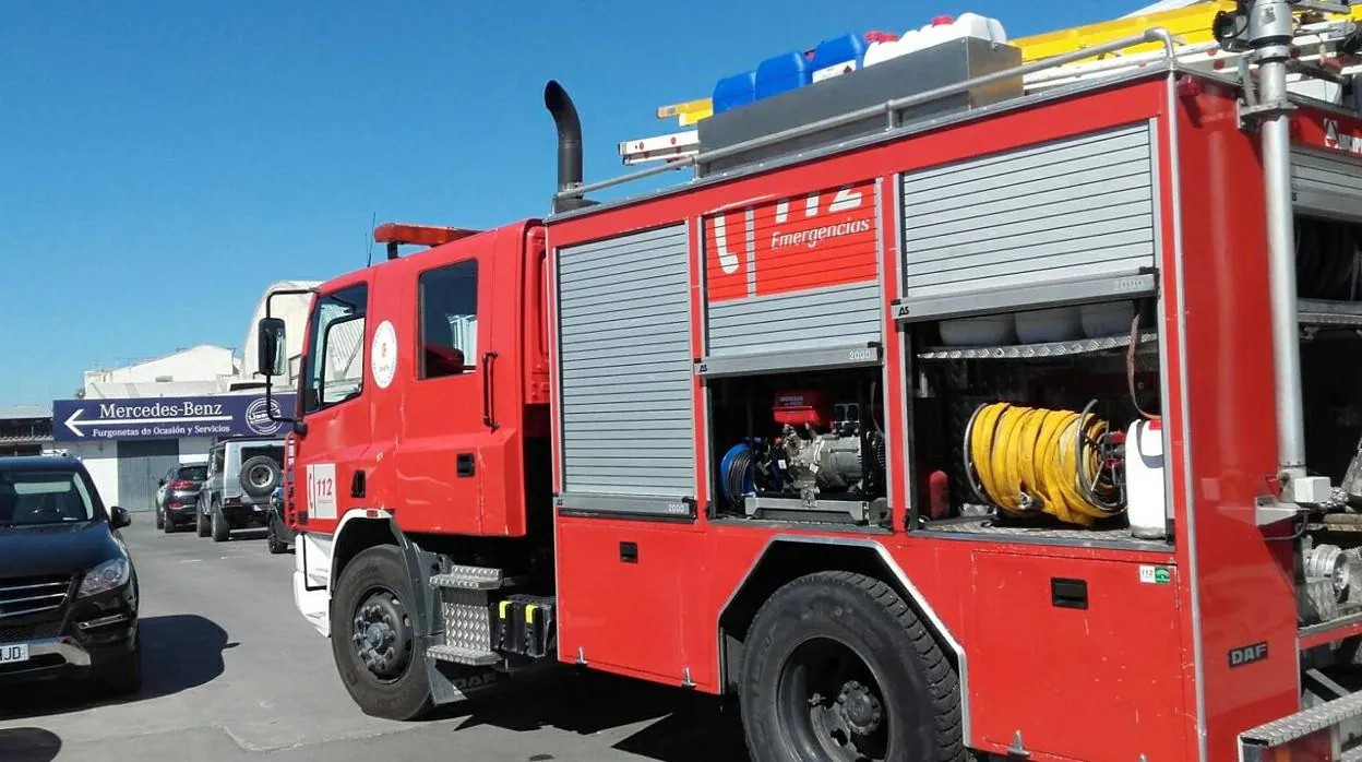 Los bomberos han participado en el plan de emergencia derivado del accidente de circulación