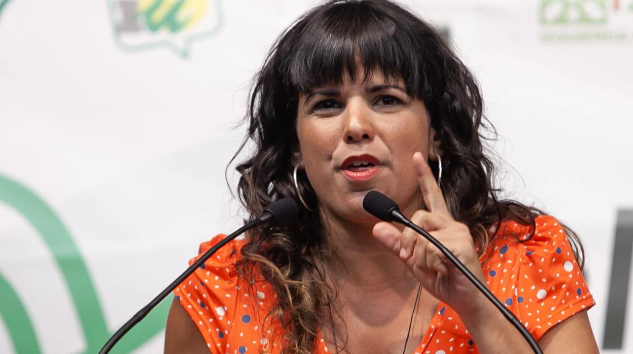 Teresa Rodríguez, candidata de Adelante Andalucía en las elecciones en Andalucía 2018