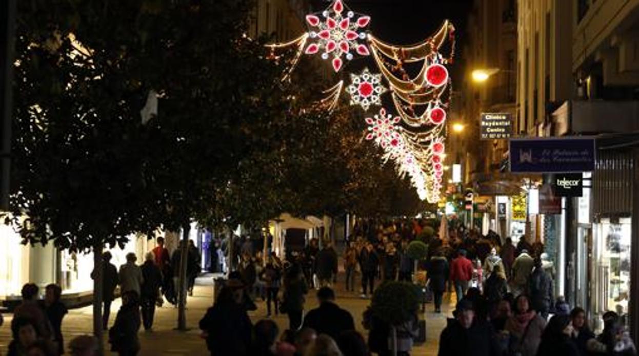 Imagen del alumbrado de Navidad de Córdoba en 2017