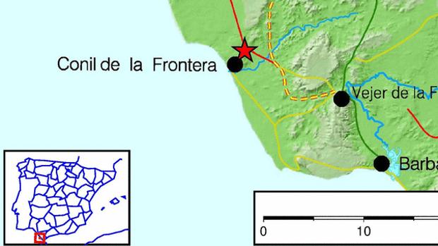 Un terremoto de magnitud 4 se deja sentir en Conil de la Frontera