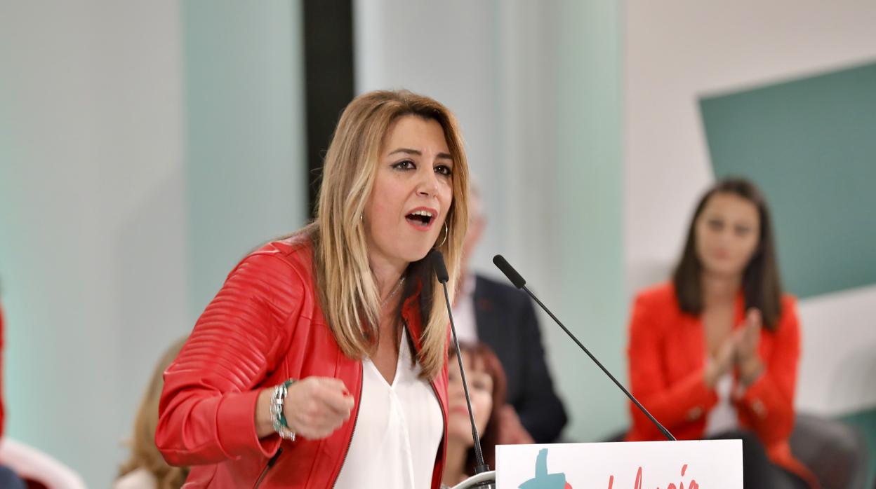 Susana Díaz, candidata del PSOE-A a la Presidencia de la Junta de Andalucía