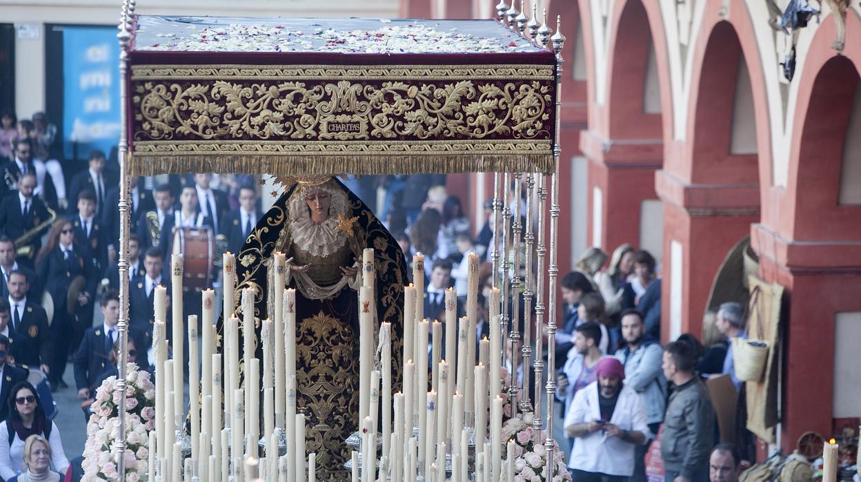 La Virgen de la Caridad el pasado Martes Santo