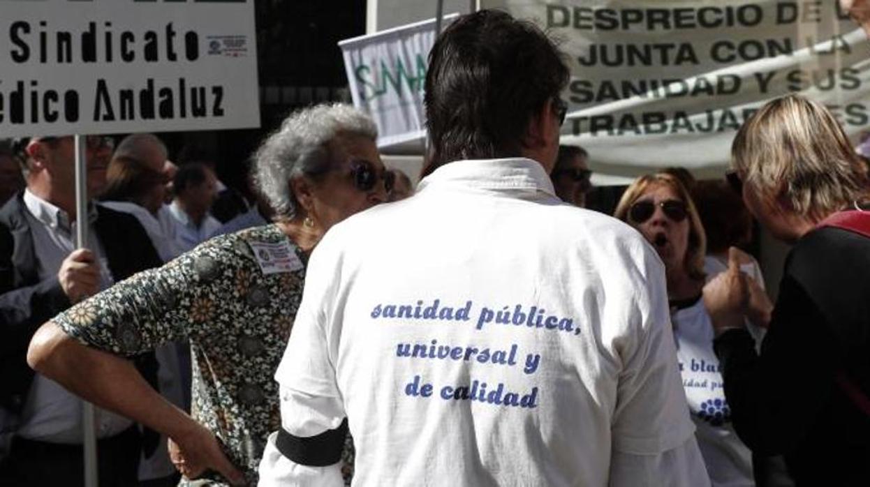 Huelga de profesionales de la sanidad en Málaga