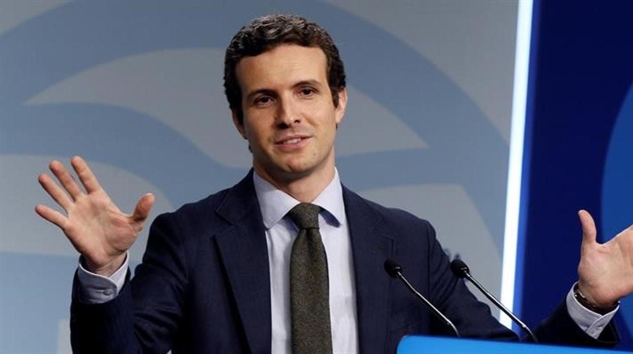 El presidente del Partido PopularPablo Casado