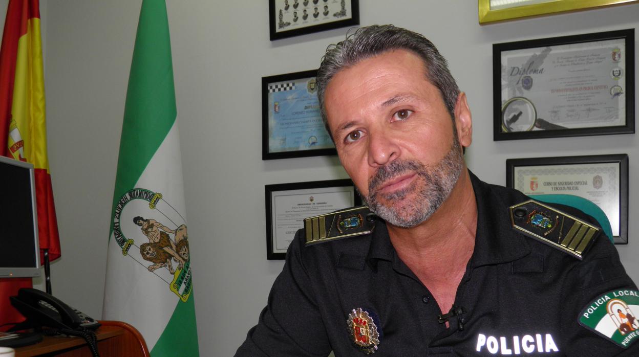 El inspector de Policía Local Lorenzo Humánez