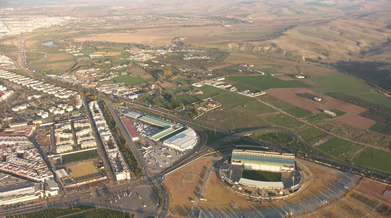 Espacio del Arenal donde se celebra la Feria