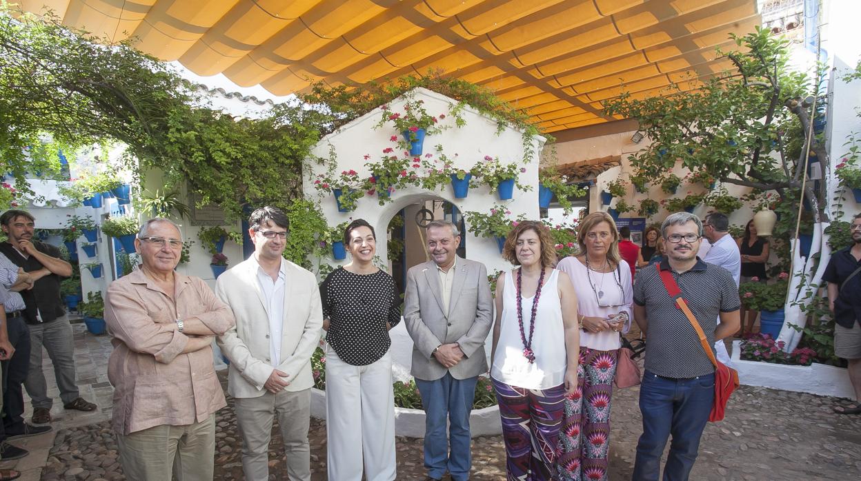 Inauguración del patio de Trueque, 4, tras su restauración por el Ayuntamiento de Córdoba