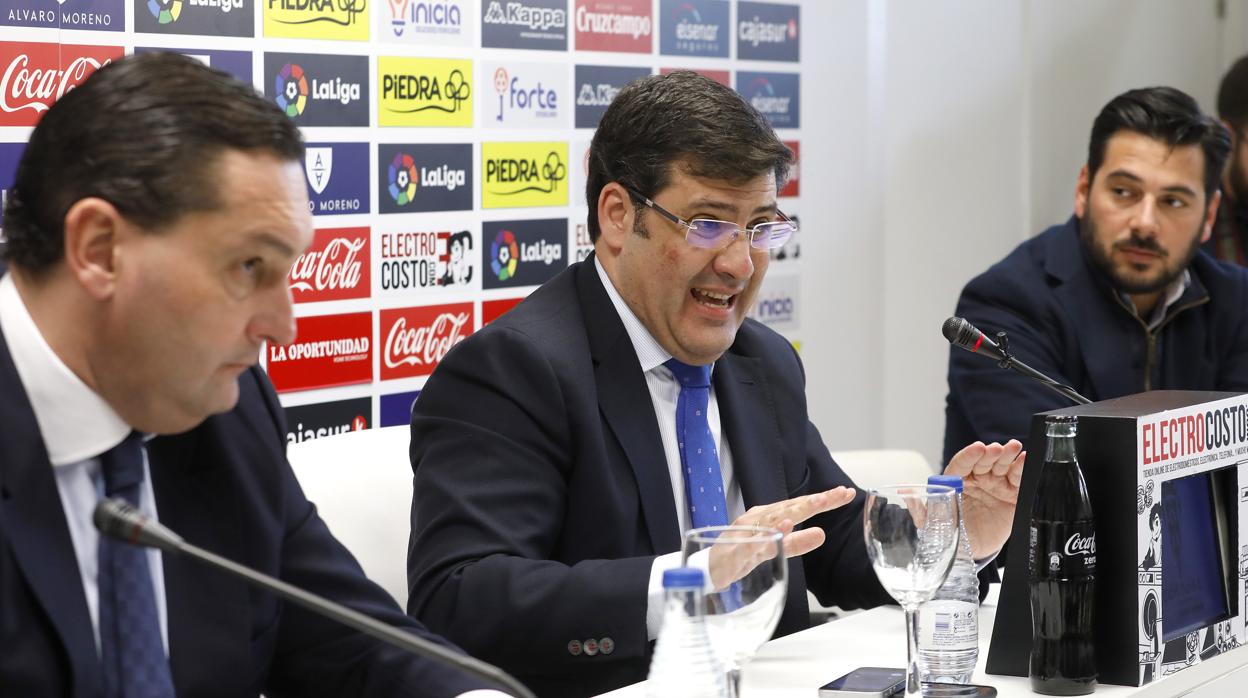 Jesús León, en la rueda de prensa de ayer