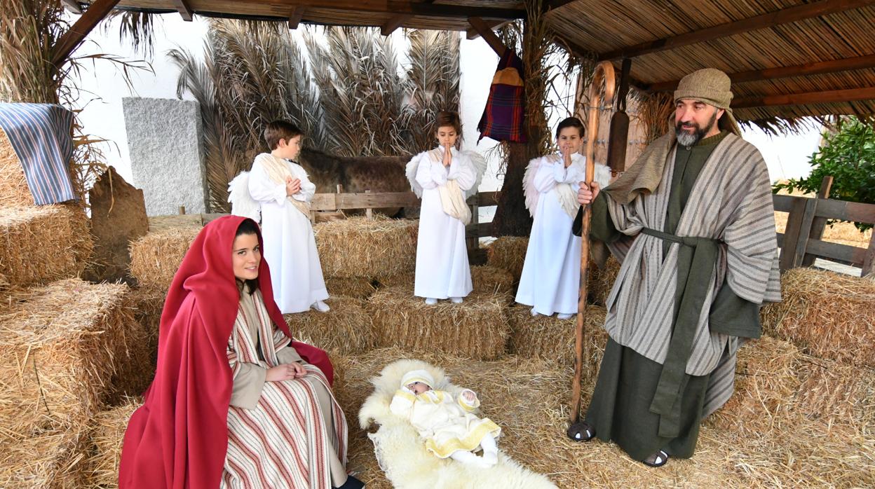 Vecinos participante en el Belén Viviente de Torrecampo