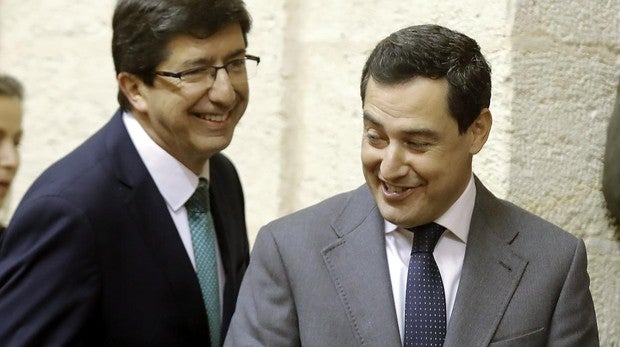 El gobierno del cambio en Andalucía: Hacienda para el PP y Empleo para Ciudadanos