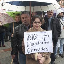 Protesta por las pensiones