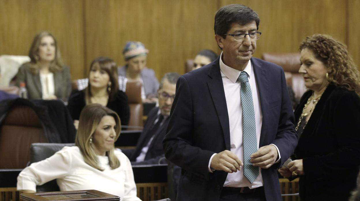 Juan Marín en la constitución del Parlamento andaluz