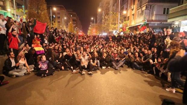 Otra manifestación «antifascista» recorre Granada este jueves contra el futuro gobierno andaluz