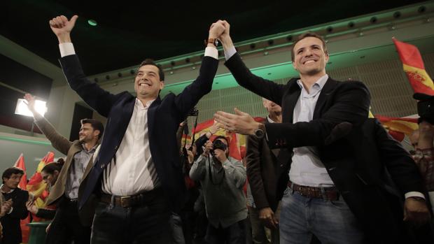 Pablo Casado: «Es un honor ser presidente del Partido Popular con el cambio en Andalucía»