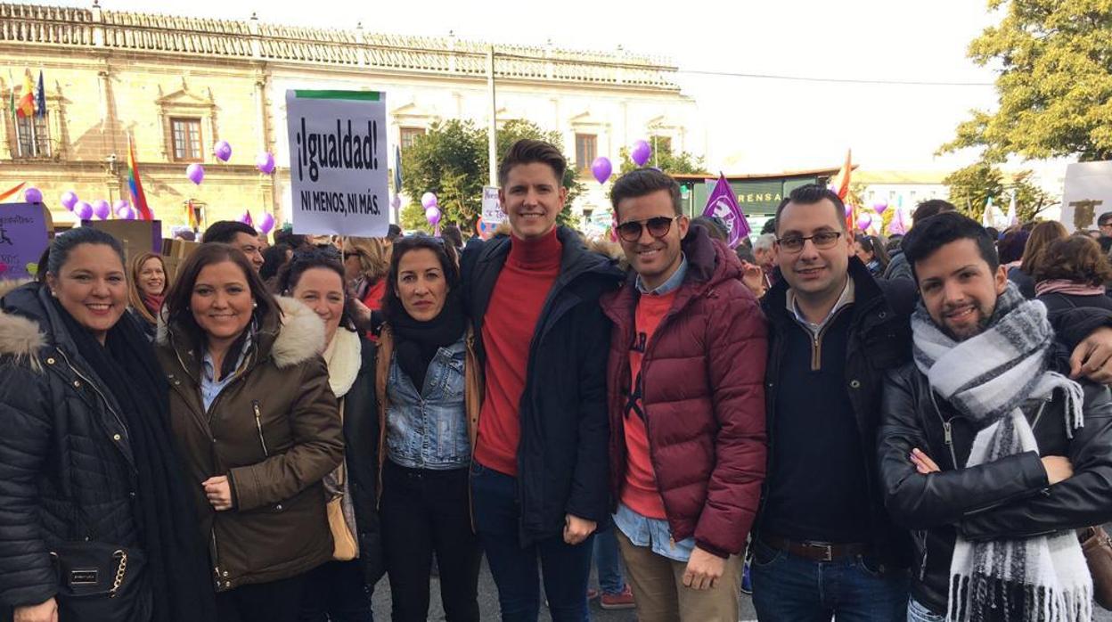 En la imagen, los diputados socialistas Dolores Amo, Ana Carrillo, Martín Torralbo y Auxiliadora Pozuelo