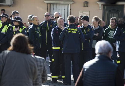 Bomberos, en el entierro del pequeño Julen