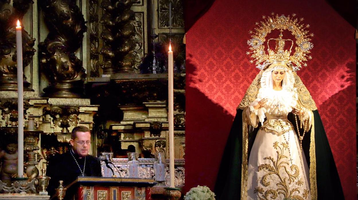 Jacob Martín Rodríguez exalta a la Virgen de la Candelaria, titular mariana de la cofradía del Huerto