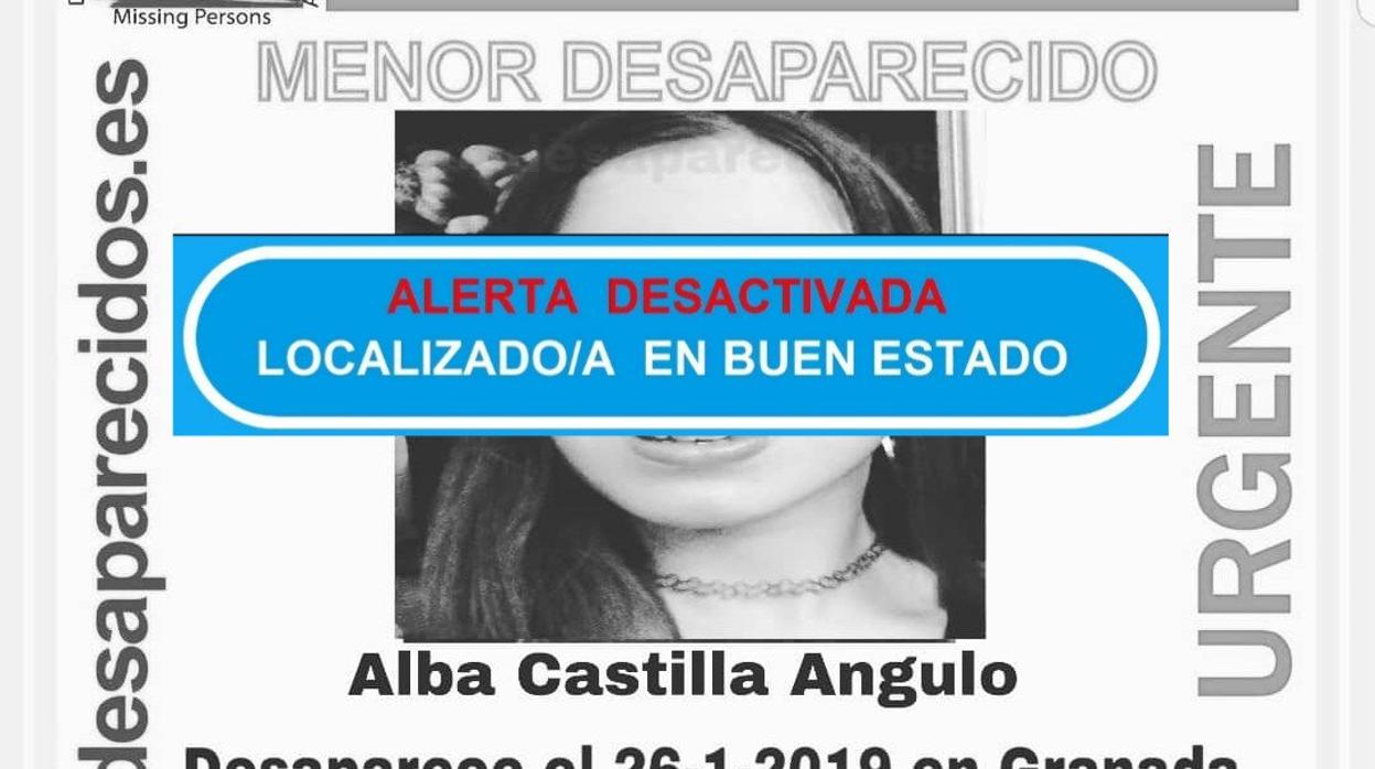 Aparece en buen estado la menor desaparecida desde el sábado en Granada