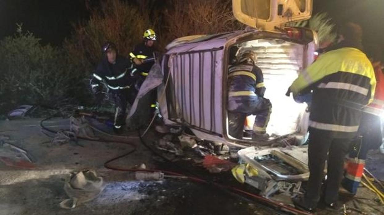 Cuatro personas resultaron heridas a consecuencia de un choque entre turismo y furgoneta