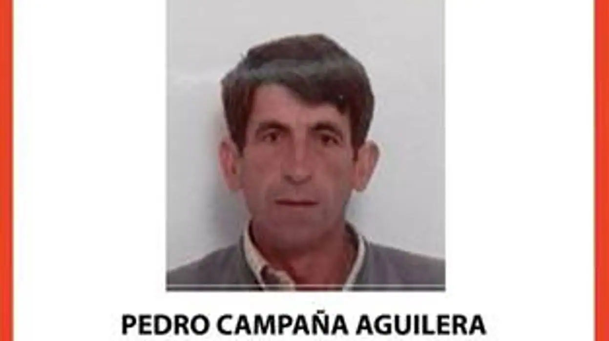 Pedro Campaña, desaparecido desde el pasado domingo