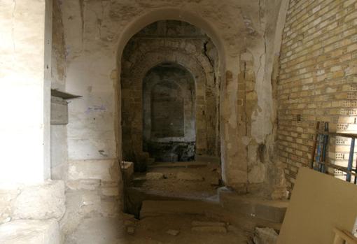 Arcadas en una de las zonas del convento de Santa Clara de Córdoba