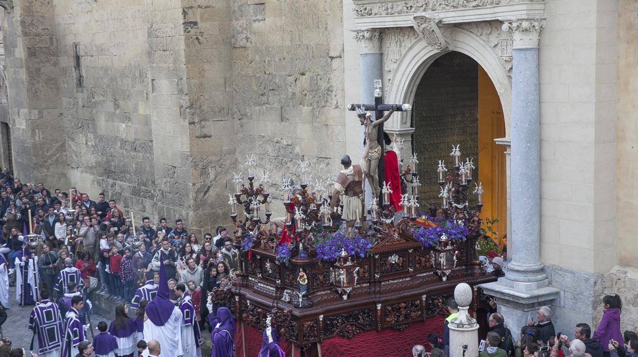 Misterio del Cristo de la Agonía durante su salida procesional el Martes Santo