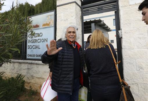 Rafael Gómez, a la entrada en el Centro de Inserción Social