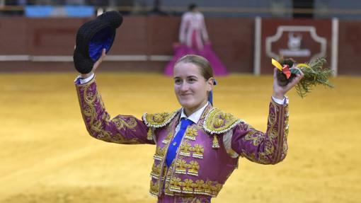 Rocío Romero, en la plaza de Vistalegre