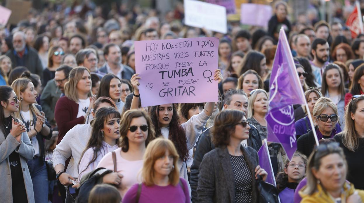 Imagen de la manifestación del 8M en Córdoba capital