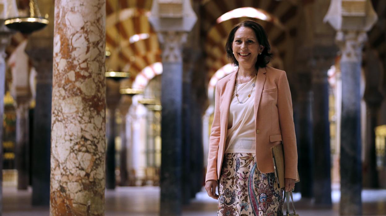 Gloria Lora, en la Mezquita-Catedral de Córdoba