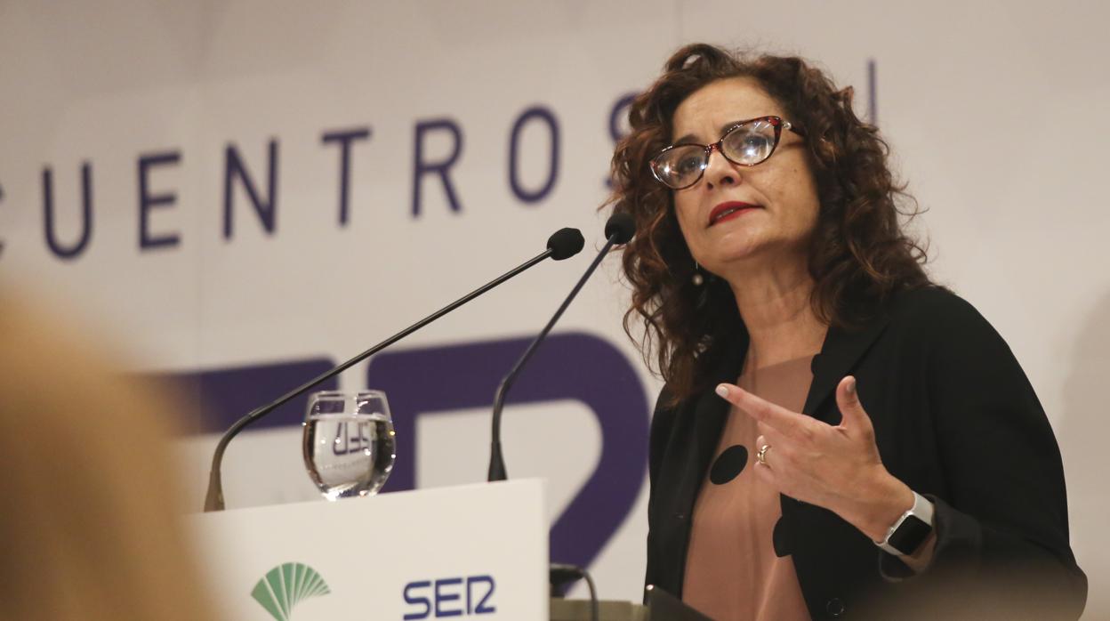 La ministra María Jesús Montero