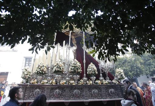 Paso de palio de María Santísima de la Candelaría el Domingo de Ramos