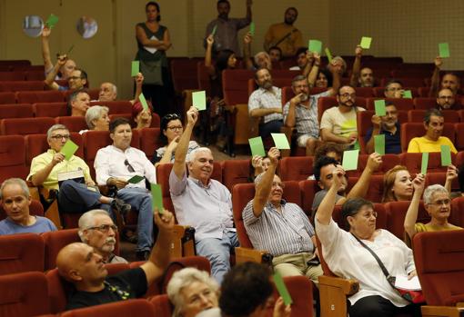 Asamblea de Ganemos en el centro cívico Fuensanta de septiembre de 2016