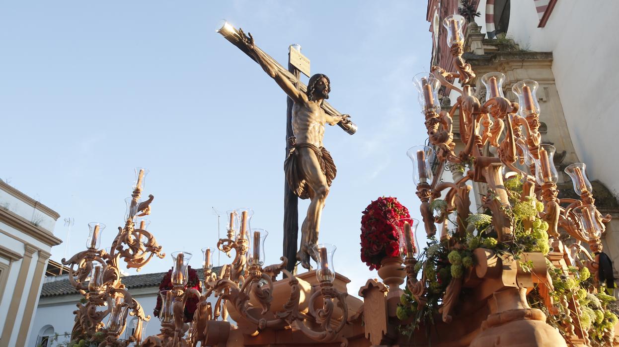 El Santísimo Cristo de la Providencia, hoy durante su vía crucis