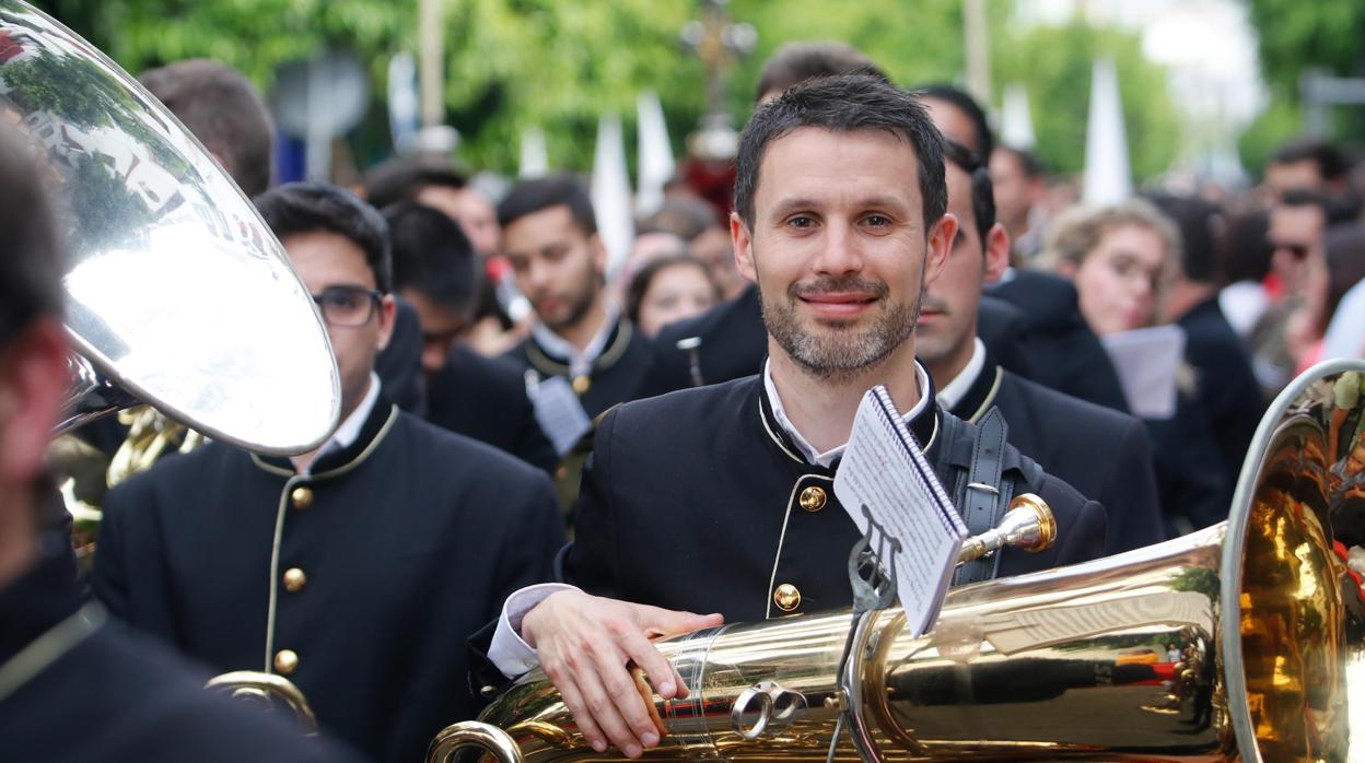 Juan Carlos Rodríguez,presidente de la banda de música Tubamirum de Cañete de las Torres (Córdoba)