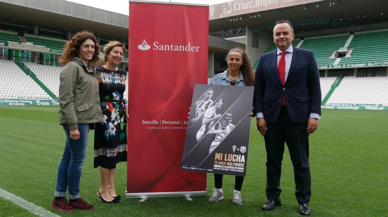 La consejera del Córdoba CF Magdalena Entrenas en el acto de este jueves