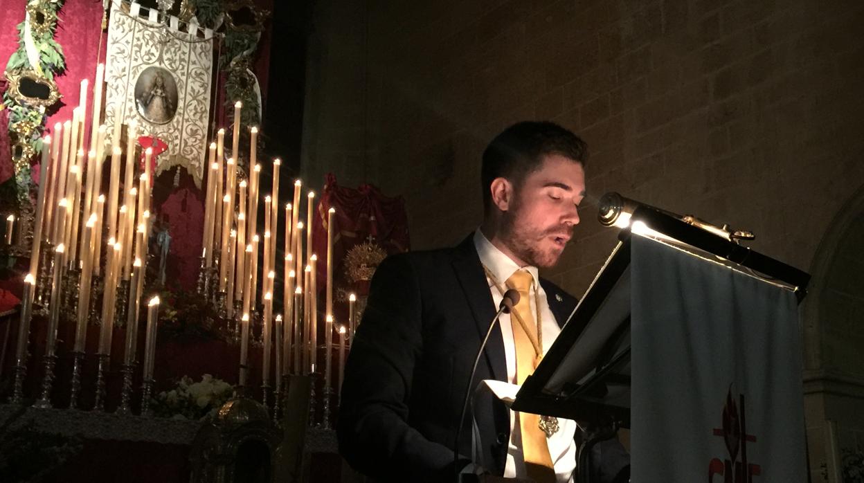 Antonio Morel pronuncia el pregón de la hermandad del Rocío de Córdoba en la iglesia de San Pablo