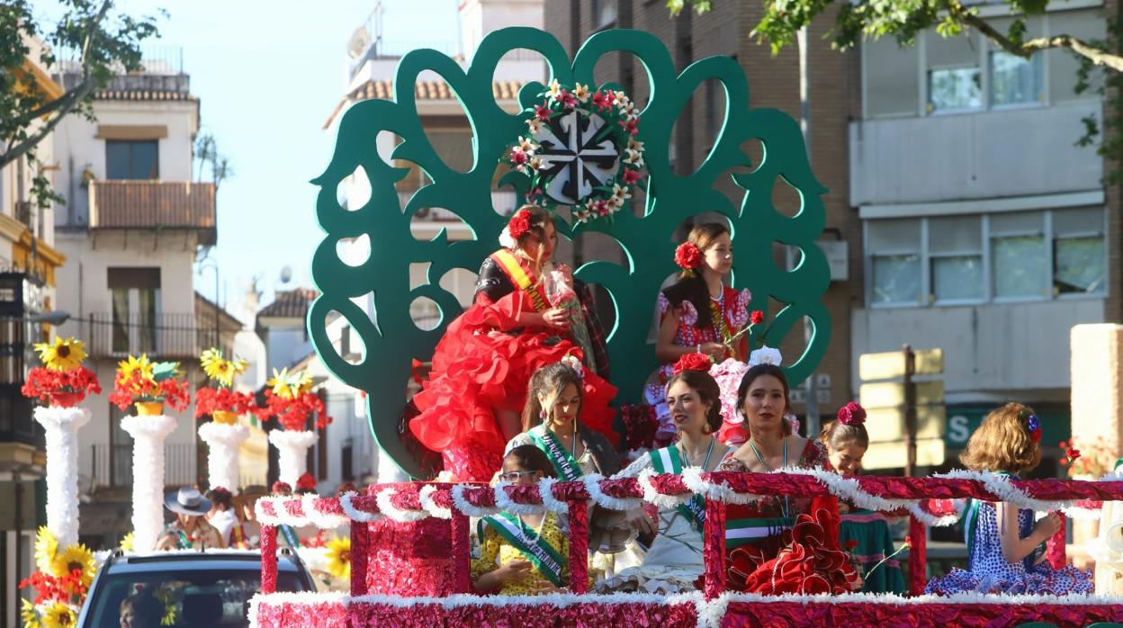 Una de las carrozas de la Romería de Santo Domingo