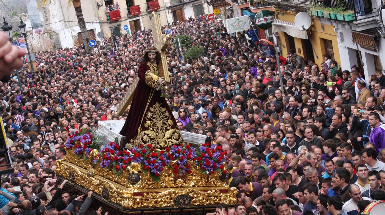 El Nazareno de Priego, en la mañana del Viernes Santo