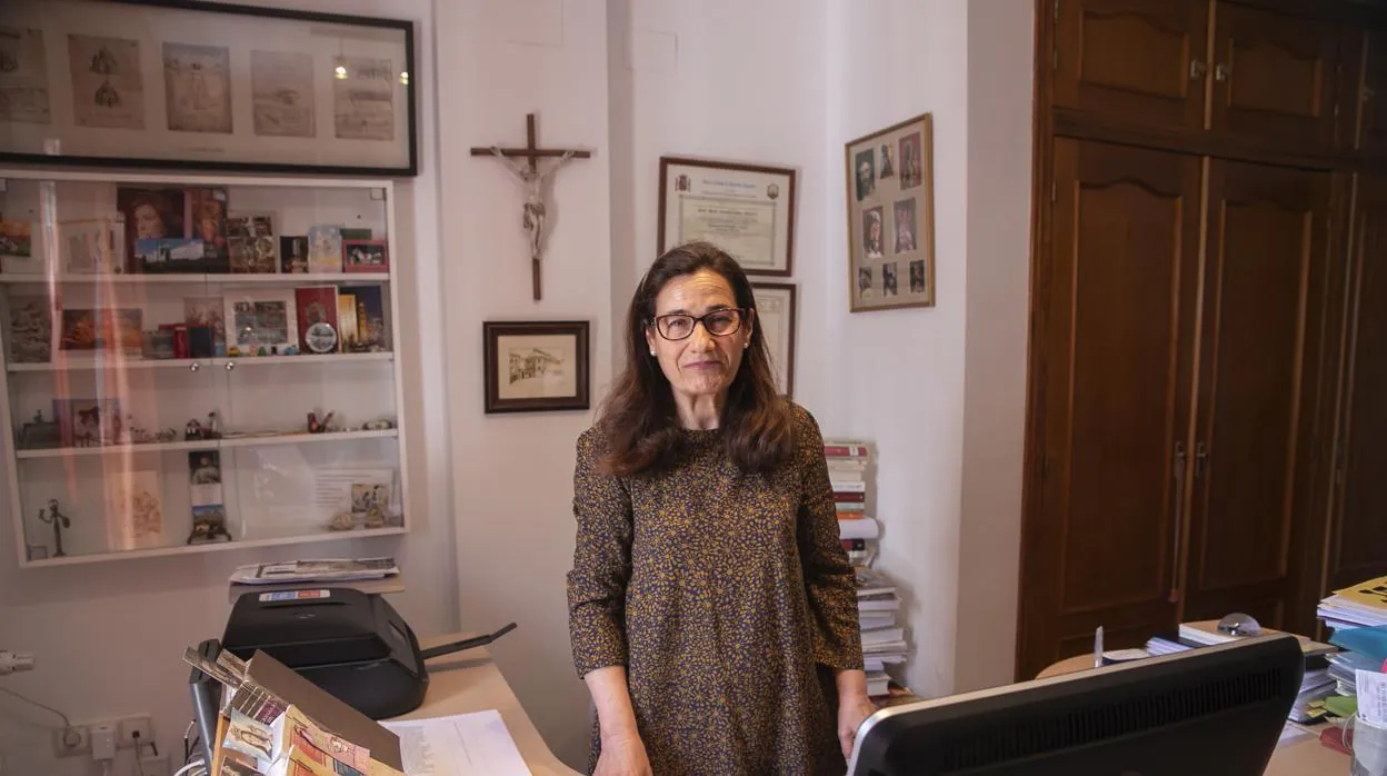 Soledad Gómez Navarro, en su casa de Córdoba