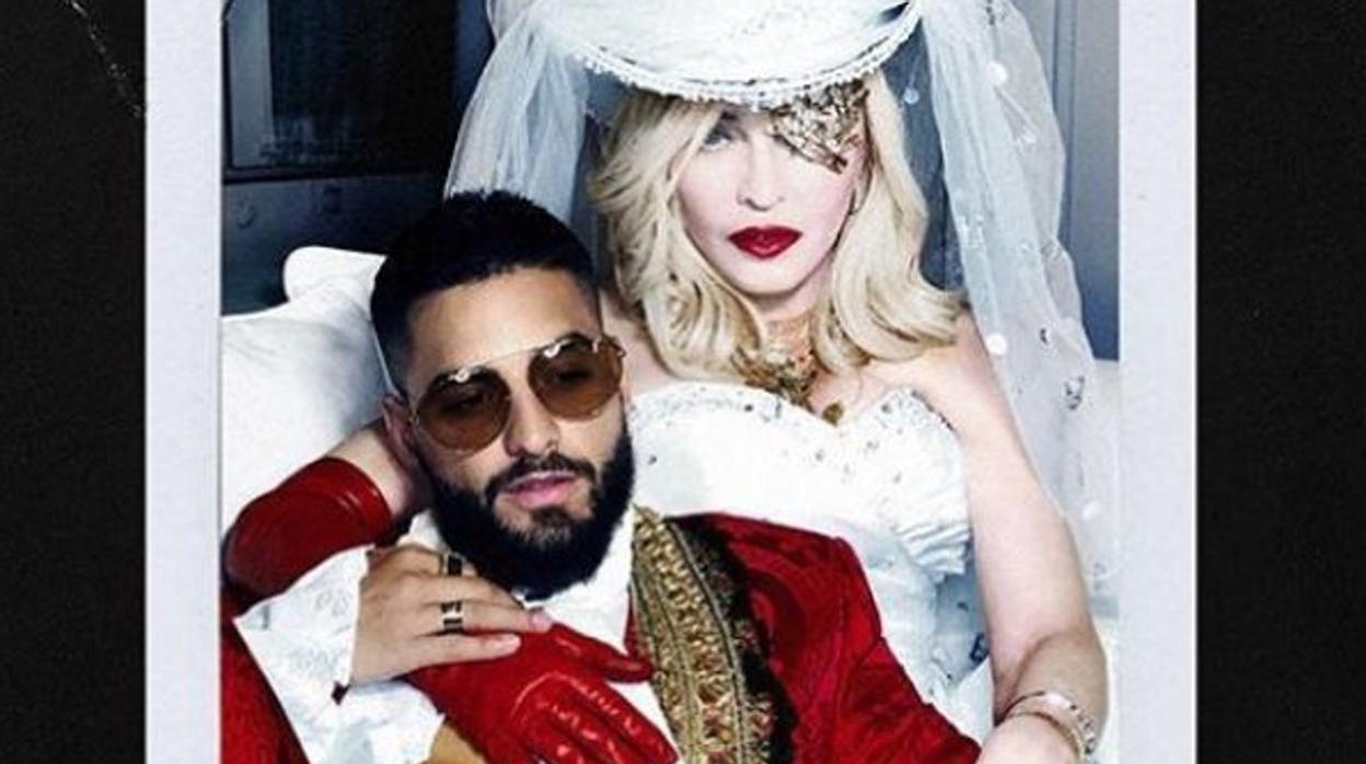 Madonna con Maluma con quien aparece en su último videoclip